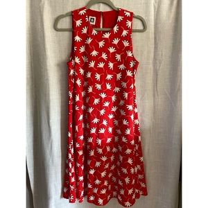Anne Klein Red Poppy Swing Dress - Size Small